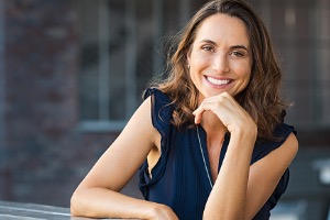 Mature woman smiling 